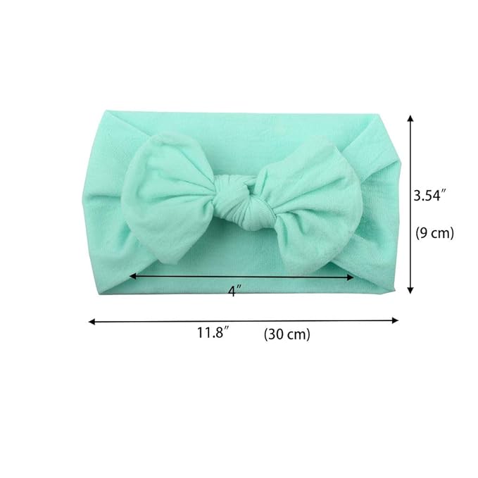 CÉLLOT Super Stretchy Soft Knot Headbands with Hair Bows Head Wrap Hair Accessories For Newborn Baby Girls Infant Toddlers Kids