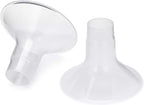 Motif Medical Duo Breast Pump Flange – Comfortable Breast Pump Flanges for Better Milk Flow & Pumping Ease - Ideal Breast Pump Flange Insert for Breastfeeding Moms (2 Shields, 21mm)