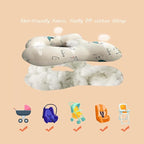 Baby Neck Pillows, Comfortable Baby Travel Head Neck Support for Car Seat Stroller Pushchair, Soft PP Cotton Travel Cushion for 0-1 Year Old Toddler Infant Newborn, Dogs