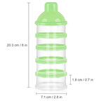 Accmor Formula Dispenser On The Go, 5 Compartments Stackable Formula Container for Travel, Baby Milk Powder Kids Snack Container, BPA Free
