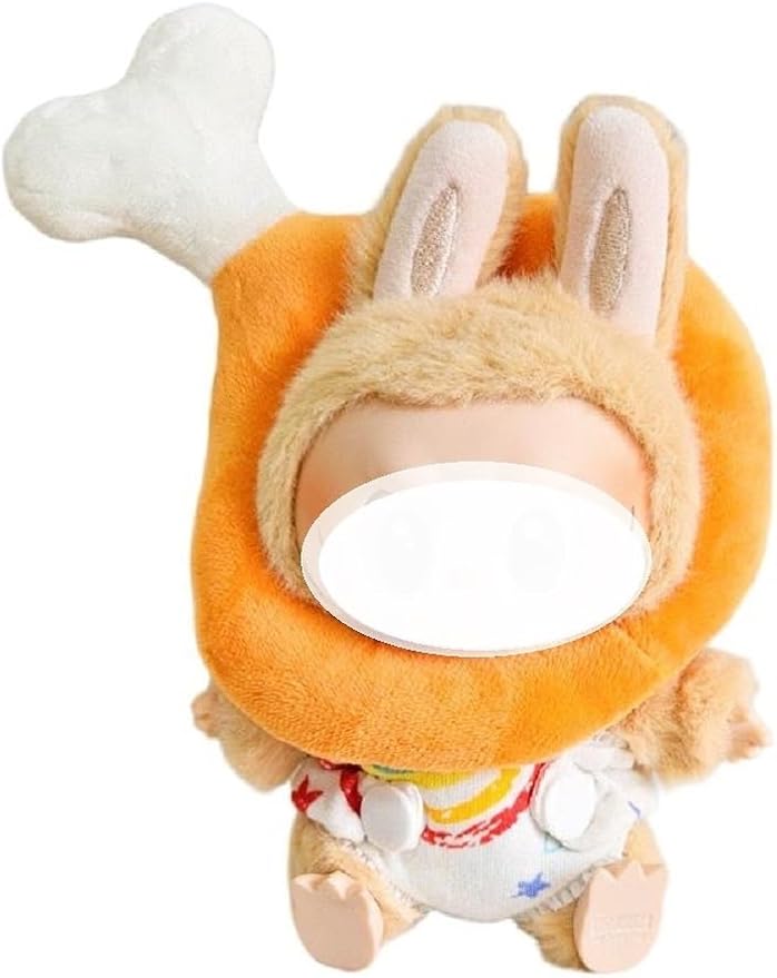 Clothes for LABUBU 17cm Doll (NO Doll),Outfit for LABUBU,Dress and Hairpin Set for LABUBU Dress Up,Accessories for LABUBU