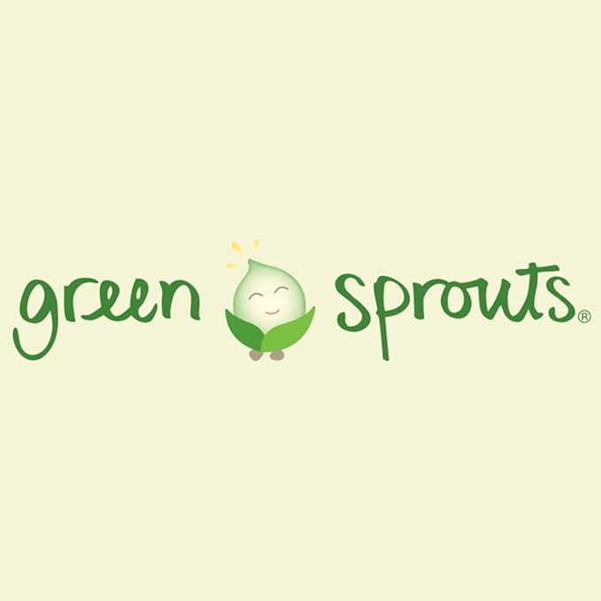 green sprouts Muslin Burp Cloths made from Organic Cotton | 4 absorbent layers protect from sniffles,drips & drools | 100% organic cotton muslin,Super soft & softer with every wash,Machine washable