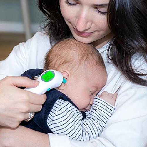 bblüv - Orä - Non-Contact Digital Infrared Thermometer, Ear Thermometer - 5 in 1 in LED Display, for Babies, Children, and Adults Tracking Fever Indicator – Fast 1 Second Temperature