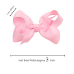 40Pcs 3 inch Hair Bows for Girls Grosgrain Ribbon Toddler Back to School Hair Accessories with Alligator Clips for Baby Girls Kids in Pairs