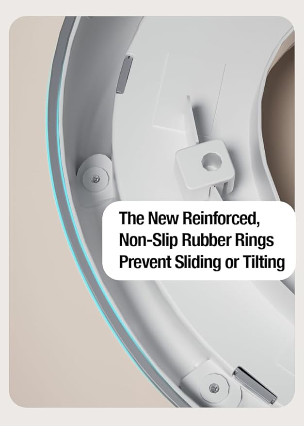 PandaEar Baby Toddler Potty Training Toilet Seat for Boys and Girls with Handles| Child Kids Potty Seat Toilet Seat Attachment| Safe Urine Guard Non-Slip Rubber Rim| Fits Round & Oval Toilets