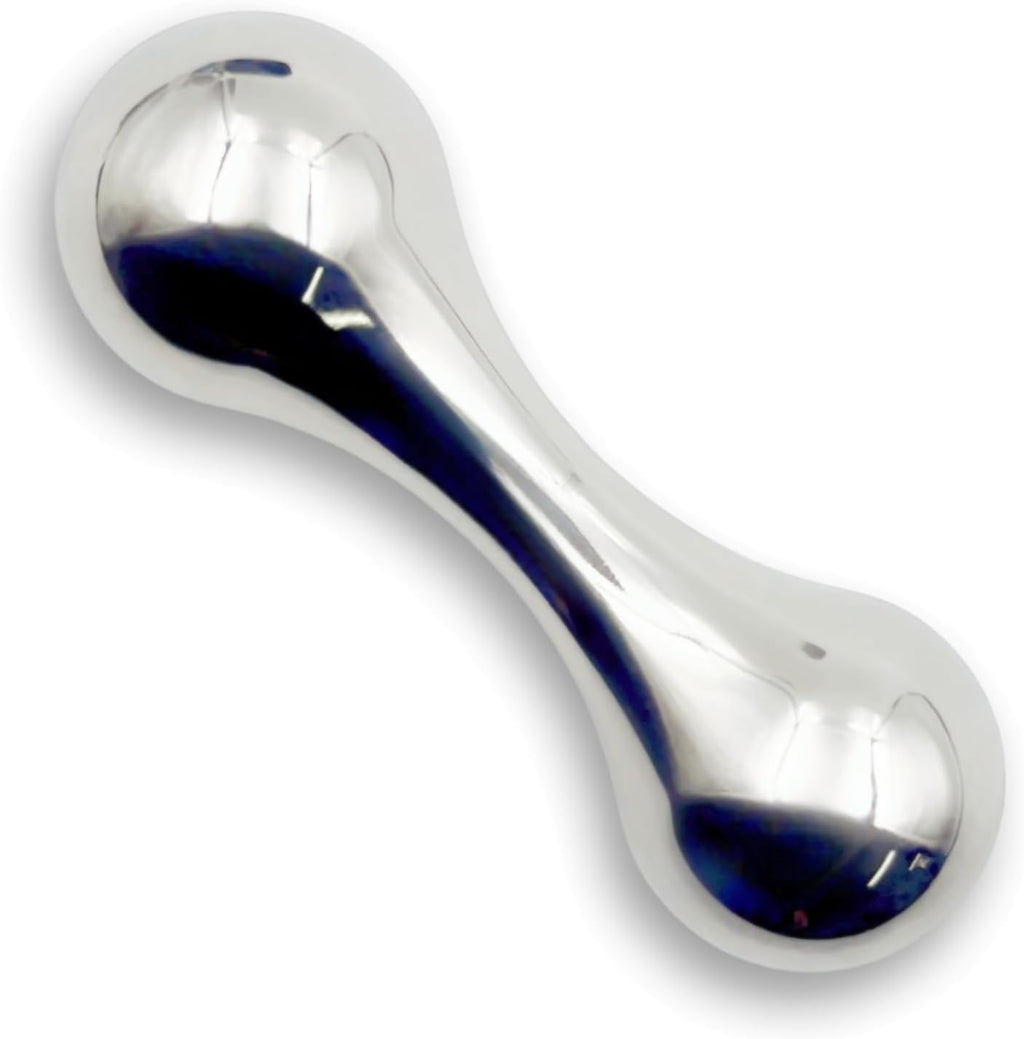 Knucklebone Skill Toys, Small Bone Toys, Made of Metal, Portable EDC Fingers Fidget Toys, Gifts for Skill Players (Titanium/Mirror Polishing)