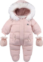 Baby Girl Winter Snowsuit Toddler Jacket Clothes For Boy Infant Jumpsuit Hoodied