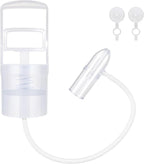 Nasal Aspirator for Baby, Baby Snot Sucker, Nose Sucker with Upgraded Hand Pump and Non-Invasive Tip to Clear Clogged Passages and Boogers (Clear, Standard)