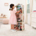 Click & Play Fully Assembled Pop-Up Wooden Dollhouse