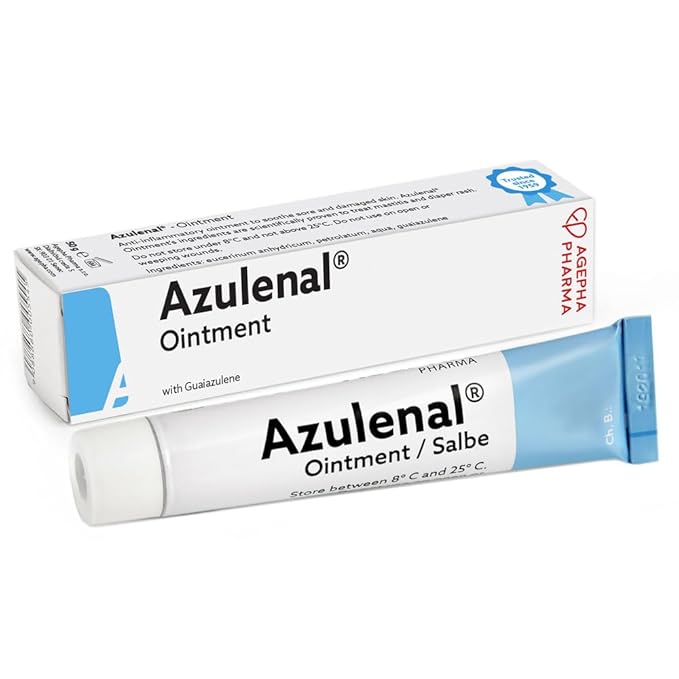 Ointment with Guaiazulene | Wound and Healing Ointment for Diaper Rashes, Itches, Cuts, Burns, & Sore Nipples | Suitable for Use for Babies and Nursing Mothers | Made in Europe