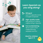 Binibi Spanish Musical Book for Babies & Toddlers 1-3 | Opuestos en el Parque | Bilingual Sound Book