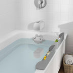 Bathtub Faucet Cover, Soft Silicone Bath Faucet Cover for Kids, Bath Spout Cover for Tub, Faucet Cover for Bathtub Safety, Toddler Bath Tub Water Spout Cover, Universal Fit (Grey)