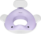 Kindsgut Potty Training Seat in whale design, designed in Germany, suitable for all toilet shapes non-slip toilet seat, Lilac