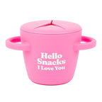 Snack Cups for Toddlers by Bella Tunno, Silicone Spill Proof Food Container with Lid, Babies & Kids 6-12 Months, Hello Snacks