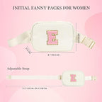 YOOLIFE Customized Gifts for Women, Gifts for Mom, Birthday Gifts for Mom from Daughter or Son, Mom Birthday Gifts, Beige Initial Crossbody Bag Belt Bag H