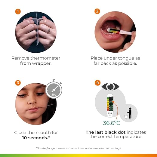 NexTemp® Go - Ready When You are - Single-Use Disposable Thermometers - Results in Seconds, for Work, Home, & Travel (24-Pack (Celsius))