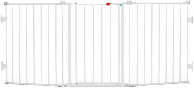 Regalo 76 Inch Super Wide Configurable Baby Gate, Includes 4 Pack of Wall Mounts and Hardware