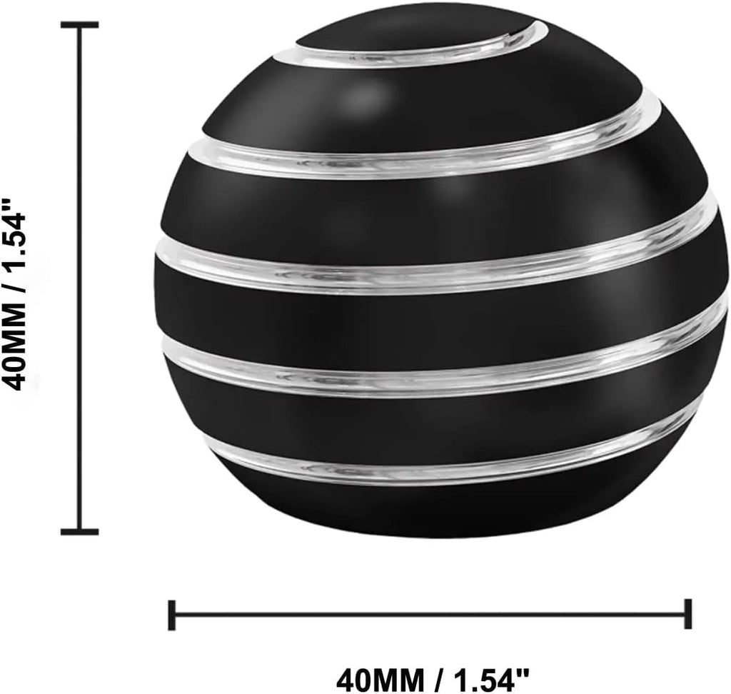 Fidget Toys, Stress Toys for Kids Adults, Kinetic Desk Toys for Office Anxiety, Spinning Desk Toys Fidget Spinner Toys for Kids Party Favors Stocking Stuffers (1.54", Black)