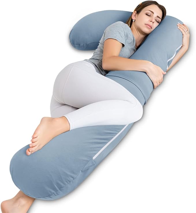 INSEN Pregnancy Pillow for Sleeping, Body Pillow for Pregant Women, L Shaped