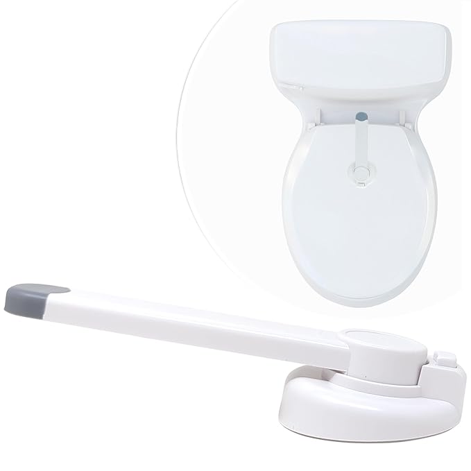 Mars Baby Child Safety Toilet Seat Lock - Easy to Install and Use Toilet Lock, Baby Proof Your Bathroom - Easy Install No Tools Needed - Fits Most Toilets - 1 Pack