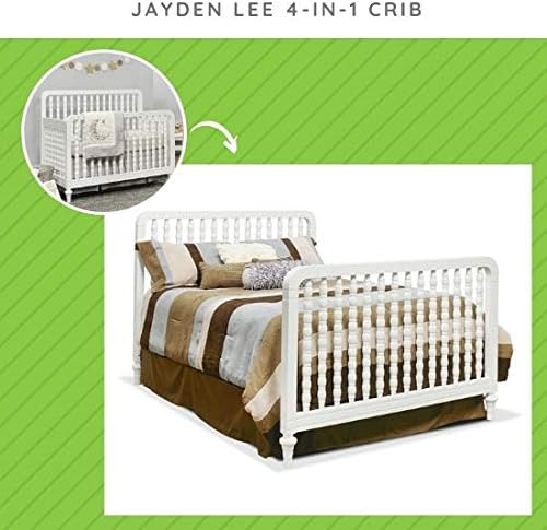 Full-Size Conversion Kit Bed Rails for Sorelle Convertible Cribs - Solid Wood Rail - Toddler and Adult Bed Rail for Full-Size Beds - Essential Nursery & Baby Furniture (Model #215, White)