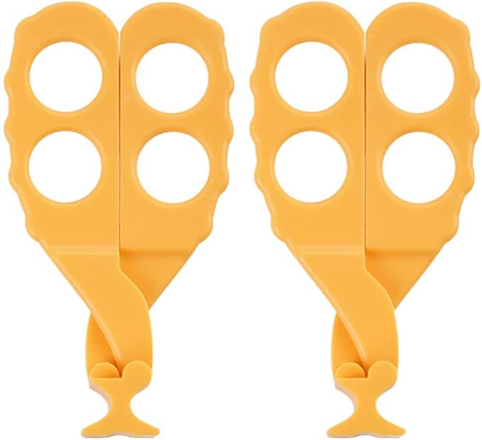 2PCS Baby Food Choppers Food Scissors Cutter Multifunctional Masher Chopper Crusher Food Cut Kids Safe Feeding Helper Home Kitchen Food Slicer Shears for Babies Toddlers (Yellow)