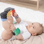 The Peanutshell Sock Rattles Set of 5 - Girl Boy Rattle Socks, Baby Toys 0-6-12 Month, Animal Newborn High Contrast Baby, Infant, Newborn Toys 0-3 0-6 Months Old Babies - Montessori