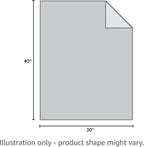 Living Textiles Grey Clouds Chenille Soft Baby Blanket Reversible Premium Cozy Fabric for Best Comfort - for Infant,Toddler,Newborn,Nursery,Boy,Unisex,Throw,Crib,Stroller,Gift, Grey Clouds 40x30