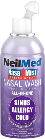 NeilMed NasaMist All in One Multi Purpose Saline Spray, 6.3 Fl Oz