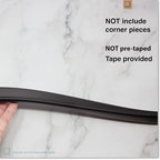 Roving Cove Slim-Fit Edge Protector for Baby Proofing (9ft Small Edge Only), Soft Rubber Foam, Furniture Edge Bumper Guard, Desk Edge Cushion, 3M Adhesive, Onyx Black