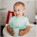 otterlove Silicone Baby & Toddler Training Cup - Pediatric OT Approved - 100% Platinum Pure LFGB Silicone - Unbreakable - Plastic Free - Tiny Cup Perfect for Baby Led Weaning (Sage)