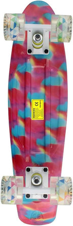 Skateboards Complete 22 Inch Mini Cruiser Retro Skateboard for Kids Boys Youths Beginners