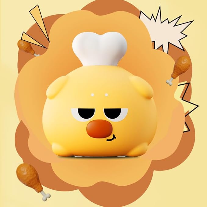 ATSUI Cute LED Night Light for Kids, Squishy Dog Design, 3 Level Dimmable, Food Grade Silicone Construction