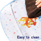 Baby bibs Waterproof Toddler bib - Feeding bib with Pocket for Infant Boy Girl Washable 6-36M