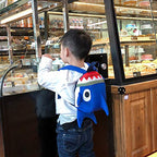 Safety Kids Leash Backpack with Harness Leash Shark for Toddlers Boys Girls-Blue