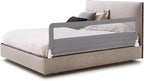 HONEY JOY Bed Rail for Toddlers, 71-in Extra Long, Portable Safety Bed Guardrail w/Double Safety Child Lock, Foldable Baby Bed Rail Guard, Fit King & Queen Full Twin Size Bed Mattress(Gray, Pack 1)