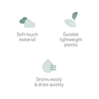 Angelcare Baby Bath Support (Gray) | Ideal for Babies Less Than 6 Months Old