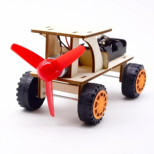 Electric DC Motor Kit, 6 Set 131 PCS Small Motors Kit, with 85 Plastic Gears Kit, Shaft Propeller, Plastic Wheels, 2 x AA Battery Holder, STEM Engineering Set for DIY Science Projects