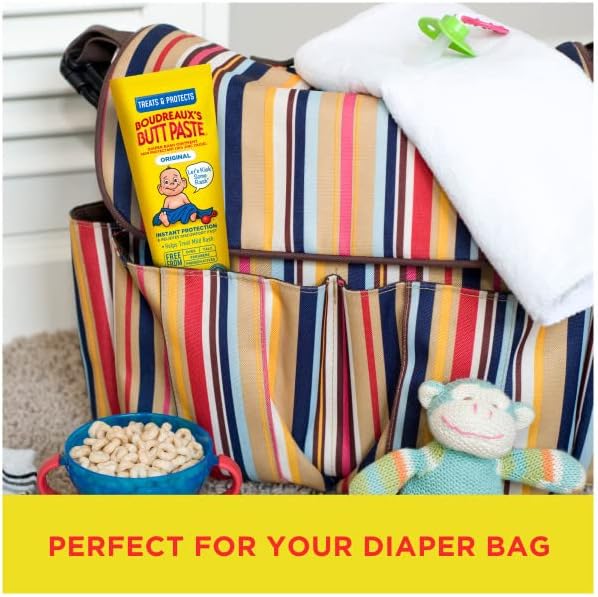 Boudreaux's Butt Paste Original Diaper Rash Cream, Ointment for Baby, 4 Oz (Pack of 5)