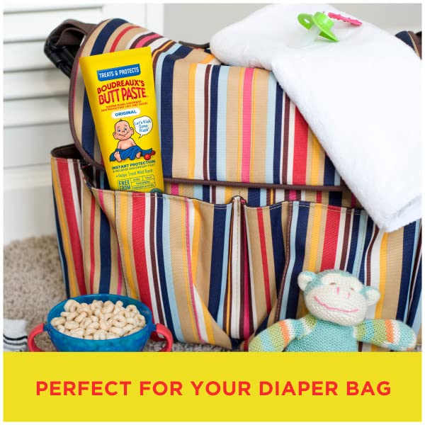 Boudreaux's Butt Paste Original Diaper Rash Cream, Ointment for Baby, 4 oz. Tube, (Pack of 11)