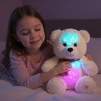 Cuteoy Glowing LED Bear Light-up Nightlight Toys Musical Plush Stuffed Animal Singing Lullabies Birthday Christmas Plushies Gifts for Kids Boys Girls,10.5"