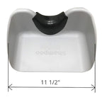 Shampoo Buddy Portable Hair Wash Basin for Children, Toddlers, Kids, Teens | Portable Shampoo Bowl for use on Bathtub or Sink (Light Grey)