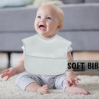 Baby bibs Waterproof Toddler bib - Feeding bib with Pocket for Infant Boy Girl Washable 6-36M