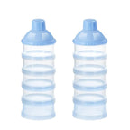 Accmor Formula Dispenser On The Go, 5 Compartments Stackable Formula Container for Travel, Baby Milk Powder Kids Snack Container, BPA Free