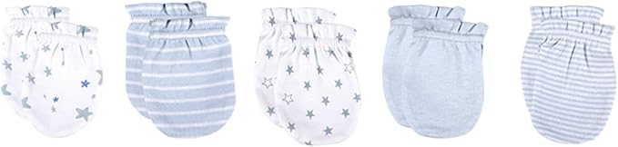 5 Pairs Baby Not Scratch Mittens 0-6 Months New Born Boy Girl Gloves Cute Infant Accessories