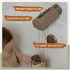 Parker Baby Universal Bathtub Faucet Safety Guard | Soft & Durable Silicone Faucet Cover Bathtub Baby | BPA Free & Food Grade Bath Spout Cover for Baby in Neutral Colors