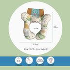 Baby Neck Pillows, Comfortable Baby Travel Head Neck Support Pillow for Car Seat Stroller Pushchair, Soft PP Cotton Travel Pillow for 0-1 Year Old Toddler Infant Newborn, Ocean