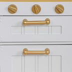 Wooden Toddlers Kitchens Playsets with 6pcs Cooking Kitchen Sets|Kids Play Kitchens with Cooking Pans,Pots,Stove&Sink|Mini Baby Kitchen Toys with Lights&Sounds for Kids Ages 3+Boys Girls…