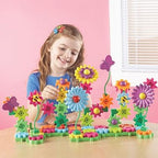 Learning Resources Gears! Gears! Gears! Build & Bloom Building Set - 116 Pieces, Ages 4+, STEM Activities, Fine Motor Skills, Toddler Explorer Kit, Science and Construction