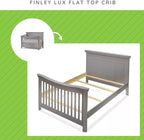 Full-Size Conversion Kit Bed Rails for Sorelle Convertible Cribs - Solid Wood Rail - Toddler and Adult Bed Rail for Full-Size Beds - Essential Nursery & Baby Furniture (Model #215, Weathered Grey)